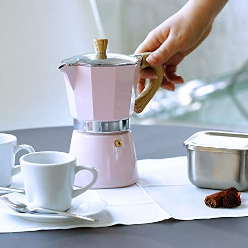 Gary Valenti VEZ006/IND/GREEN Venezia-Coffee Maker pink, 3 Tassen Espresso, Aluminium - Image 4