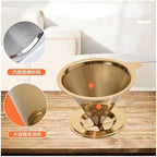 Reusable Coffee Filter Holder Double Layer Stainless Steel - Image 5