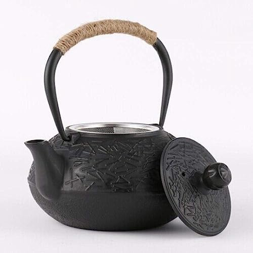 KYUSAR Japanese Cast Iron Teapot Chinese Teapot 900ML Cast Iron Tea Pot Japanese Teapot Kettle for Family Afternoon Tea Tetsubin Tea Pot - Image 4