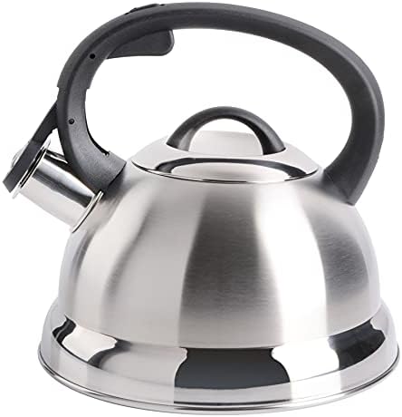 Mr. Coffee Flintshire 1.75-Quart Stainless Steel Whistling Tea Kettle – Brushed Satin Finish Stove-Top Kettle for Boiling Water (Pack of 4) - Image 6