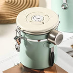 Coffee Containers,Coffee Canister For Ground Coffee,Coffee Canister Mint Green Food Grade Stainless Steel Airtight Coffee Container(Mint Green1.8L) - Image 6