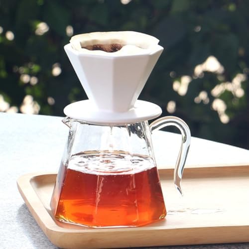 Ceramic Coffee Filter Cup Stable Base Reusable Manual Dripper White - Image 7