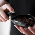 for Coffee Bean Dosing Cup, RDT Spray Bottle and Spoon Three-piece Set, Coffee Bar Accessories, Ceramic Dosing Container (Black) by Unknown