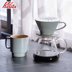 Carita Kalita Coffee Dripper Mino Ware High Heat Retention Pottery for 1 to 2 People, DACHI & KalitaMI 155, Sand Gray #01105, Wave Series, Made in Japan, Drip Equipment, For 1 Person - Image 3