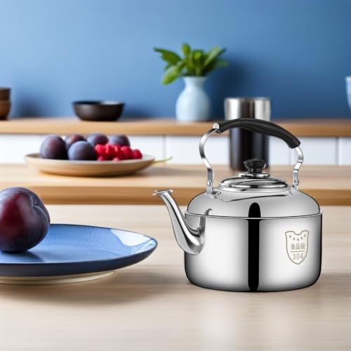 304 Stainless Steel Kettle Whistling Tea Kettle Large Capacity Household Water Heating Stove Top Pot for Coffee and Tea - Image 4
