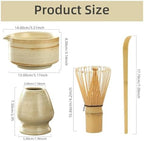 4PCS Matcha Tea Set Whisk Teaspoon Sets Indoor Beverage Shop Tea-making Tools Accessories(Pink) - Image 7