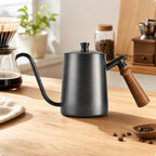 Baoblaze Gooseneck Coffee Pouring Kettle Stainless Steel Painted Finish Cylindrical Body Secure Lid Top Knob Controlled Stream For Pour Over - Image 6