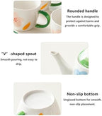 Water Pitcher Household Ceramic Water Set Creative Tea Set Cold Kettle 8-piece Set Household Essential Tea Set teapot Tea Cup Set Water Jug - Image 5