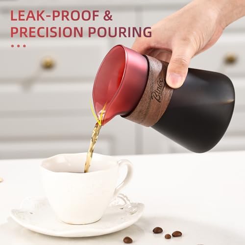 Glass Coffee Carafe with Wood Heat-Resistant Loop, 16oz Glass Coffee Server for Pour Over, Coffee Decanter & Coffee Pot, 2 Pack - Image 2