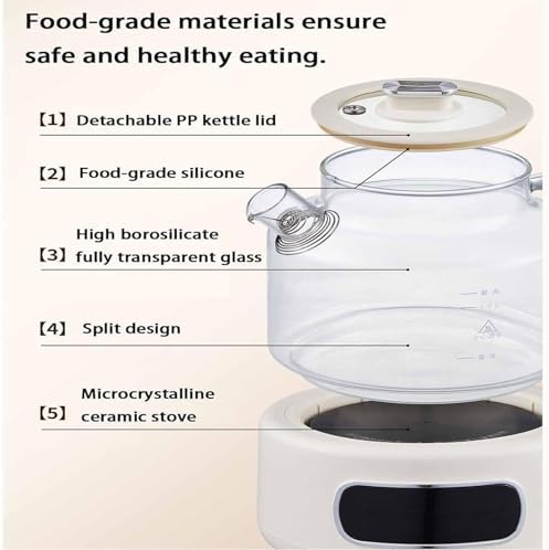 1.2L Glass Electric Kettle,Smart Microcomputer Temperature Control - Image 4