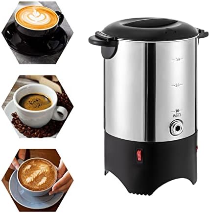 175Oz Coffee Carafe Stainless Steel, Fast-Heating 1kW w/Reusable Filter, Anti-Scald Handles & Auto Shut-Off, Large Hot Water Carafe Cocoa Dispenser for Events Catering Office Party - Image 3