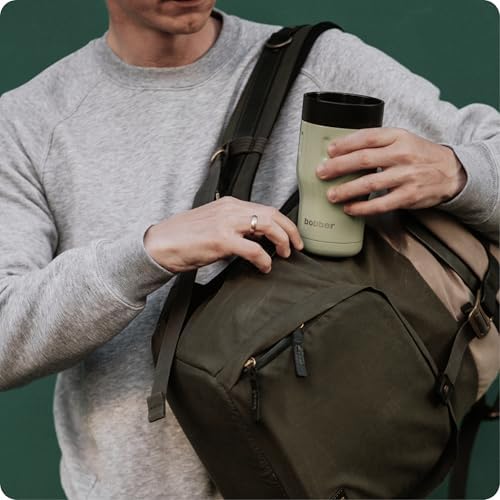 BOBBER 12 oz Insulated Tumbler with 360 Lid – 100% Leak-Proof, Stainless Steel Coffee Cup with Screw On Lid, BPA-Free, Dishwasher Safe – Coffee Travel Mug, Fits Car Cup Holder (Sage Green) - Image 7