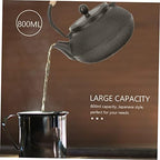 Iron Tea China Teapot Kettle Teapot for Stovetop Metal Teapots Teapot with Infuser Tea Pot Japanese Tetsubin Teapots Stainless Steel Water Bottle Desktop Decor Whistle of, - Image 6