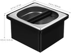 Coffee Knock Box Stainless Steel Bucket Large Capacity Espresso Grounds - Image 2