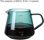 Pour Over Coffee Maker Set, 600ML Glass Carafe Coffee Server with Dripper - Image 3