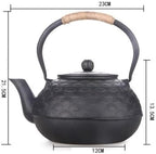 KYUSAR Japanese Cast Iron Teapot Chinese Teapot Cast Iron Teapot 1.8L/1800ML Japanese Tea Pot Teapots Tea Kettle Uncoated Kettle for Family Afternoon Tea Tetsubin Tea Pot - Image 2