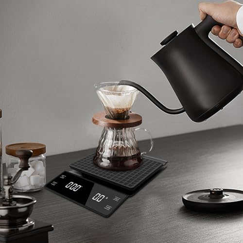 Cooking Scale - Meal Prep Scale, Compact Kitchen Scale | High Precision Scale, Coffee Scale with Timer, Digital espreso Scale, Touch Screen Coffee Scale, Multifunctional Kitchen Scale for Restaurant - Image 2