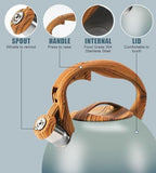 3.2Qt Stainless Steel Whistling Tea Kettle Stovetop, Grayish Blue - Image 2