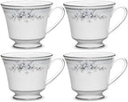 Noritake Sweet Leilani Set of 4 Teacups, 8 oz. by Noritake