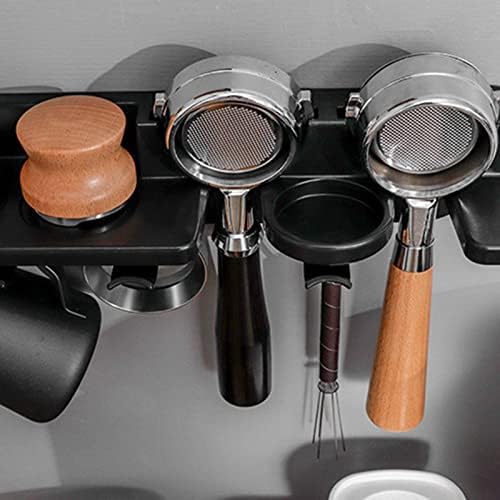 Space Saving Wall Shelves Coffee Station Organizer Multipurpose Espresso Tools Coffee Portafilter Holder for Home Espresso Tools Wall Rack - Image 4