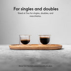 FLUR Espresso Glasses (Set of 2) Perfect for Espresso, Macchiatos & Small Espresso Drinks – Double-Walled Borosilicate Glass – Handmade, Lightweight & Durable – 3oz (Purple) - Image 2