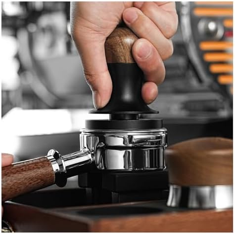 30lb Constant Pressure Coffee Tamper 51mm 53mm 58mm Espresso Flat Tampers with Calibrated Spring Loaded Barista Tool(53.35mm) - Image 4