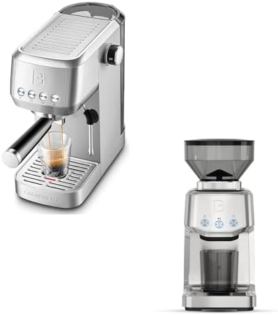 CASABREWS 3700 Essential Espresso Machine with Tornado Basic Coffee Grinder by CASABREWS