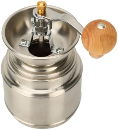 Manual Coffee Grinder, Stainless Steel Hand Crank Burr Grinder with Adjustable Conical Burr and Portable Design for Camping Travel Home - Image 4
