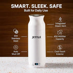 Jettle Portable Electric Kettle, 450ml Travel Water Boiler with LED, White - Image 4