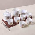 KEYDUACU Gaiwan Tea Set,Chinese Gongfu Tea Set,Portable for Adults,Home by KEYDUACU