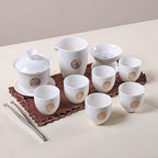 KEYDUACU Gaiwan Tea Set,Chinese Gongfu Tea Set,Portable for Adults,Home by KEYDUACU