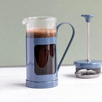 La Cafetière Monaco Glass/Stainless Steel Cafetière 3 Cup (Blue) - Image 3