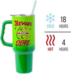 Silver Buffalo Shrek Beware Ogre, Stainless Steel Tumbler, 40oz - Image 3
