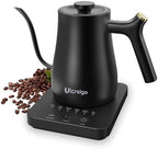 1L Electric Gooseneck Kettle, Tea Kettle for Boiling Water, Gooseneck Electric Kettle for Coffee & Tea, Fast Boiling for Pour Over, Auto Shut-Off, Boil-Dry Protection, 360° Rotational Base - Silver - Image 3