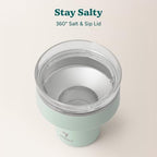 REDUCE Saltini 16oz Margarita Tumbler - Insulated Cocktail Glass with Lid - Image 4