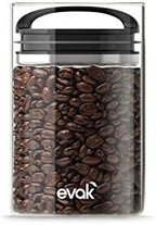 Prepara Evak Compact Glass Storage Canister, Medium, 6' x 3.75', 24oz by Prepara