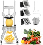WICHEMI Commercial Vegetable Chopper Dicer Manual Food Cutter w/ 3 Blades by WICHEMI