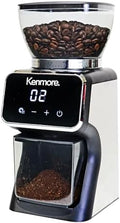 Kenmore Conical Burr Coffee Grinder - Electric Maquina de Moler Café for Espresso, French Press, Drip, Adjustable Grind Size, Bean Mill, Digital Control, Spice Grinding, Home Use by Koolatron