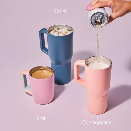 BrüMate Müv - 25oz 100% Leak Proof Insulated Coffee Mug with Handle & Lid - Stainless Steel Coffee Travel Mug - Double Walled Coffee Cup (Neon Pink) - Image 5