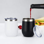 12 Pack Stainless Steel Wine Tumblers, 12Oz Double Wall Vacuum Insulated Wine Tumblers with Lids and Straws, Stainless Steel Stemless Wine Glasses for Coffee, Wine, Cocktails, Champaign, White… - Image 6
