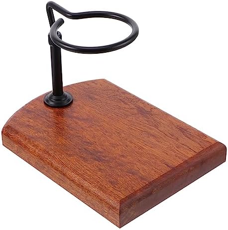 Adjustable Coffee Dripper Stand with Thick Wooden Base for Cups by STOBOK