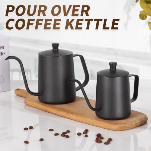 Gooseneck Pour Over Kettle 20oz (600ml), 304 Stainless Steel - Image 2