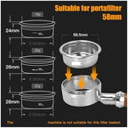 Coffee Filter Basket 58MM Precise 18g 22g Puck Screen For Bottomless Portafilter Espresso Machine Accessories Barista Tools(Set Of 58MM 20g) - Image 3