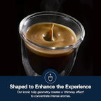 De'Longhi America 5513296651 Essential Collection Double Walled Thermo Espresso Glasses (Set of 6), Clear - Image 2
