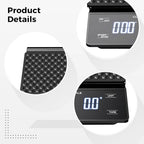 Coffee Scale with Timer, 3 kg / 6.6 lbs High Precision Digital Kitchen Scale, 0.3 g Accuracy for Pour Over Espresso Baking Food Weight, Rechargeable Black, 7.3 x 5.1 x 1.2 in / 18.5 x 13 x 3 cm - Image 4