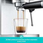 CASABREWS Professional Espresso Maker Cappuccino Machine with Steam Milk Frother Milk Frothing Pitcher - Image 6