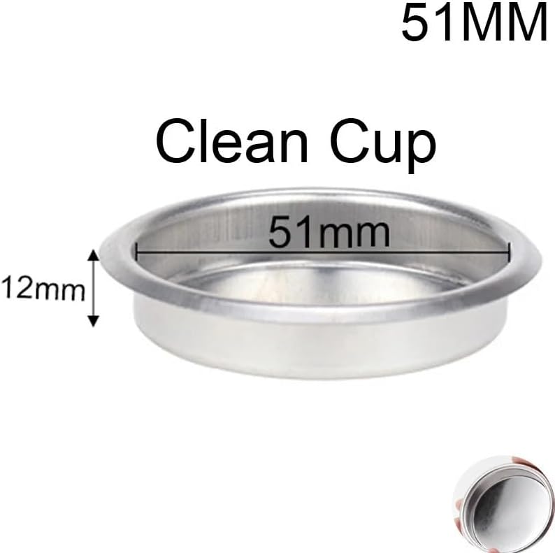 51mm Stainless Steel Coffee Filter Basket 1/2/4 Cup Espresso Strainer Puck Screen - Image 5