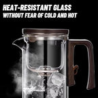 Eternititea Magic Pot, 720ml(25oz) Enchanti Tea Pot, Eternity Tea Magic Pot - BPA-Free, Enchantipot Magic Tea Pot With Removable Infuser, Water Separation Glass Teapot With Wooden Handle (520ml) - Image 4