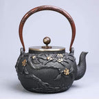Cast Iron Tetsubin Teapot 1200ml Japanese Retro Handmade Tea Kettle With Infuser For Loose Leaf Tea Brewing by Unknown