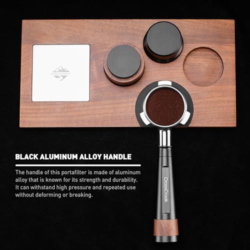 54mm Espresso Tools Set | Bottomless Portafilter | Slow Rebound Tamper with Walnut Decoration | Fit Breville & Sage Barista Espresso Machine - Image 4